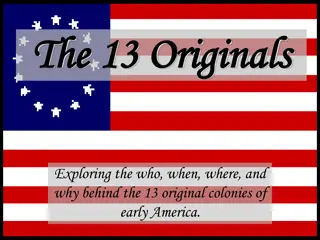 Exploring the 13 Original Colonies of Early America