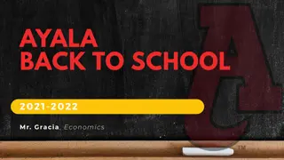 Ayala Back to School 2021-2022 Information for Mr. Gracia's Economics Class