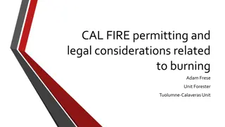 Regulations and Permitting for Controlled Burning in California