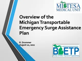 Michigan Transportable Emergency Surge Assistance Plan Overview