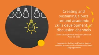 Enhancing Academic Skills Development in Academic Discussion Channels