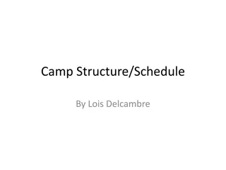 Exciting Camp Schedule and Activities by Lois Delcambre