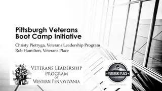 Pittsburgh Veterans Boot Camp Initiative Overview