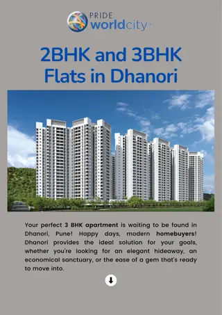 2BHK and 3bhk Flats in Dhanori | Pride World City