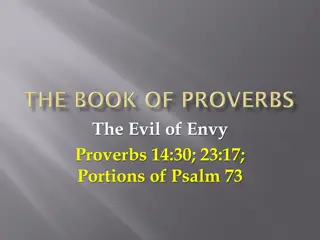 The Destructive Power of Envy: Reflections from Proverbs & Psalms