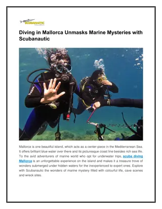 Diving in Mallorca Unmasks Marine Mysteries with Scubanautic