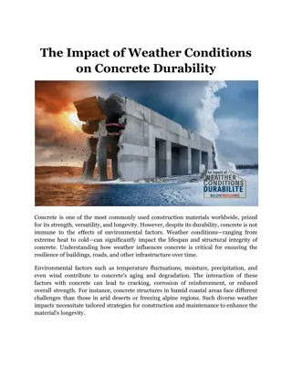 The Impact of Weather Conditions on Concrete Durability