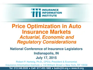 Price Optimization in Auto Insurance Markets