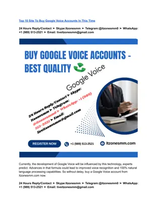 Top 10 Site To Buy Google Voice Accounts In This Time