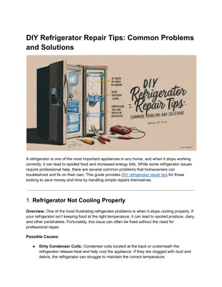 DIY Refrigerator Repair Tips_ Common Problems and Solutions