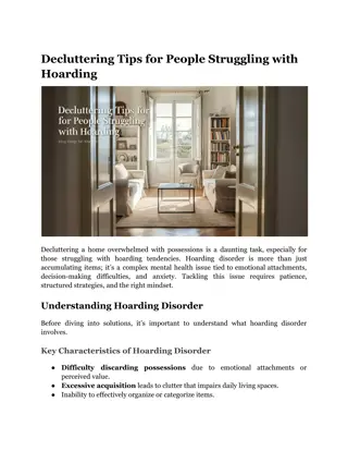 Decluttering Tips for People Struggling with Hoarding