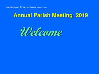 Hurstpierpoint & Sayers Common Parish Council Annual Meeting 2019