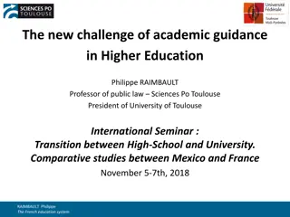 Academic Guidance Challenges and Reforms in French Higher Education