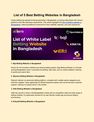 List of Betting Website in Bangladesh