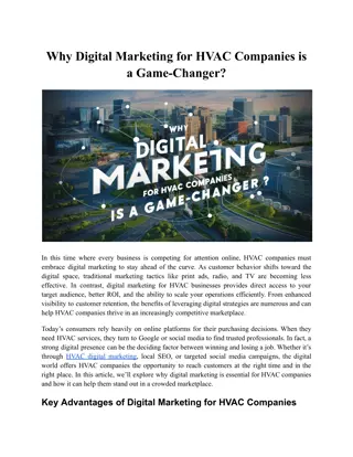 Why Digital Marketing for HVAC Companies is a Game-Changer