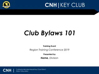 The Importance of Club Bylaws in Key Club District Education