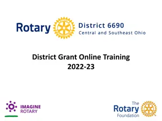 The Rotary Foundation and District Grants