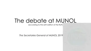 MUNOL: Your Guide to Model United Nations Debates