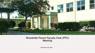 Woodside Parent Faculty Club (PFC) Meeting Highlights