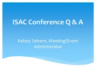 Addressing Concerns and Implementing Solutions for Successful ISAC Conferences