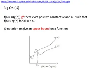 Big O Notation and Problem Complexity