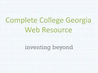 Complete College Georgia Web Resource: Innovating Beyond Boundaries