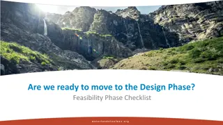 Moving to the Design Phase: Feasibility Phase Checklist