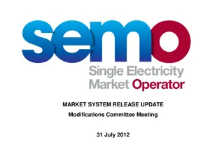 Market System Release Update for SEM Project