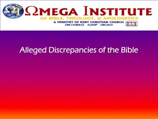 Ethical Discrepancies in Biblical Accounts