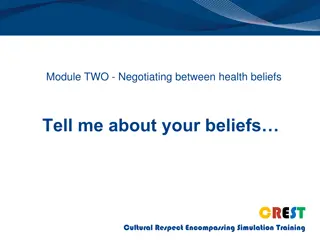 Cultural Influences on Health Beliefs in Negotiation