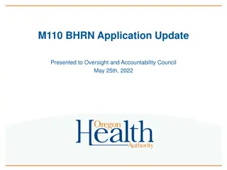 Progress Update on BHRN Applications and Subcommittee Meetings