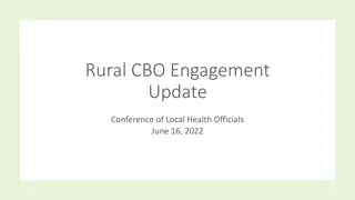 Rural CBO Engagement Update Conference Summary