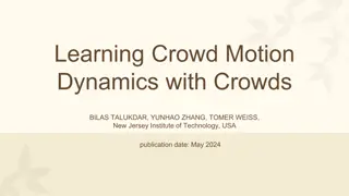 Dynamic Crowd Simulation Using Deep Reinforcement Learning and Bayesian Inference