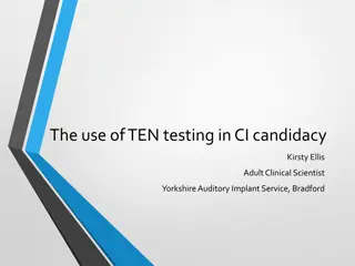 TEN Testing in Cochlear Implant Candidacy