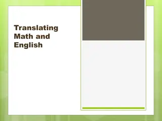 Math and English Problem Solving Scenarios