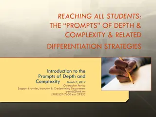 Enhancing Classroom Instruction with Depth & Complexity Prompts