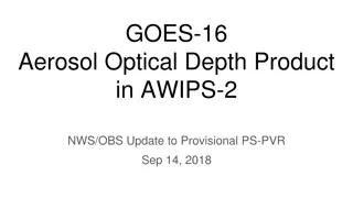 Overview of GOES-16 Aerosol Optical Depth Products and SoCal/Baja Weather Conditions