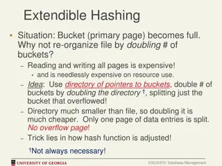 Efficient Bucket Management in Extendible Hashing