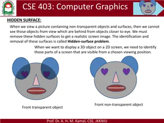 Hidden Surface Removal in Computer Graphics