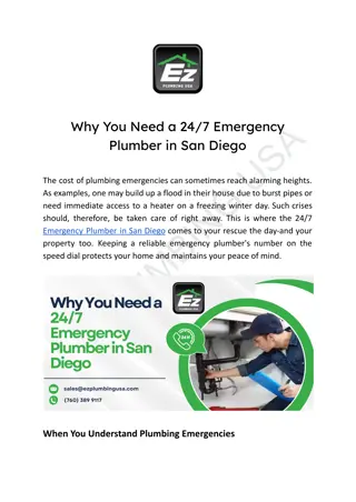 Why You Need a 24_7 Emergency Plumber in San Diego