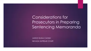 Key Considerations for Prosecutors in Sentencing Procedures