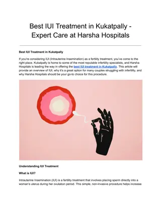 Best IUI Treatment in Kukatpally - Expert Care at Harsha Hospitals