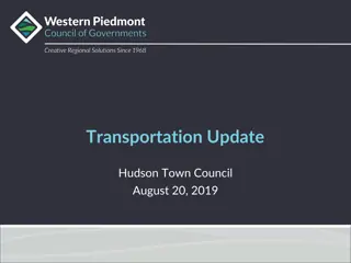 Transportation Update and Metropolitan Planning Organization Overview