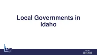 Local Government Structure in Idaho