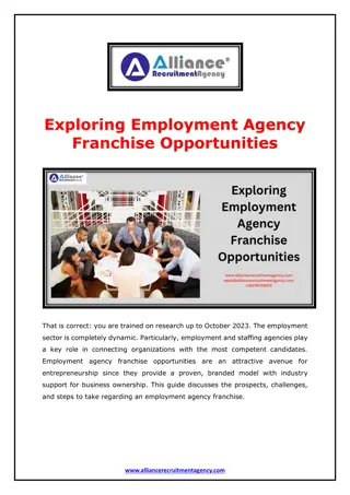 Exploring Employment Agency Franchise Opportunities