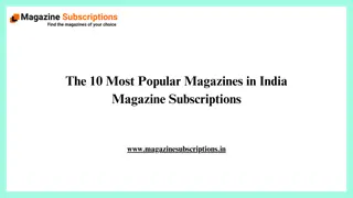 The 10 Most Popular Magazines in India - Magazine Subscriptions