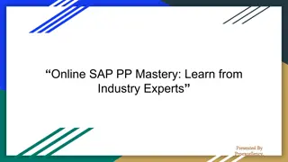 Online SAP PP Mastery: Learn from Industry Experts