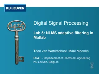 Introduction to NLMS Adaptive Filtering in Matlab