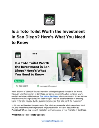 Is a Toto Toilet Worth the Investment in San Diego