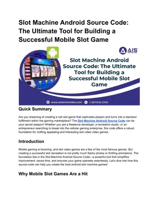 Slot Machine Android Source Code_ The Ultimate Tool for Building a Successful Mobile Slot Game